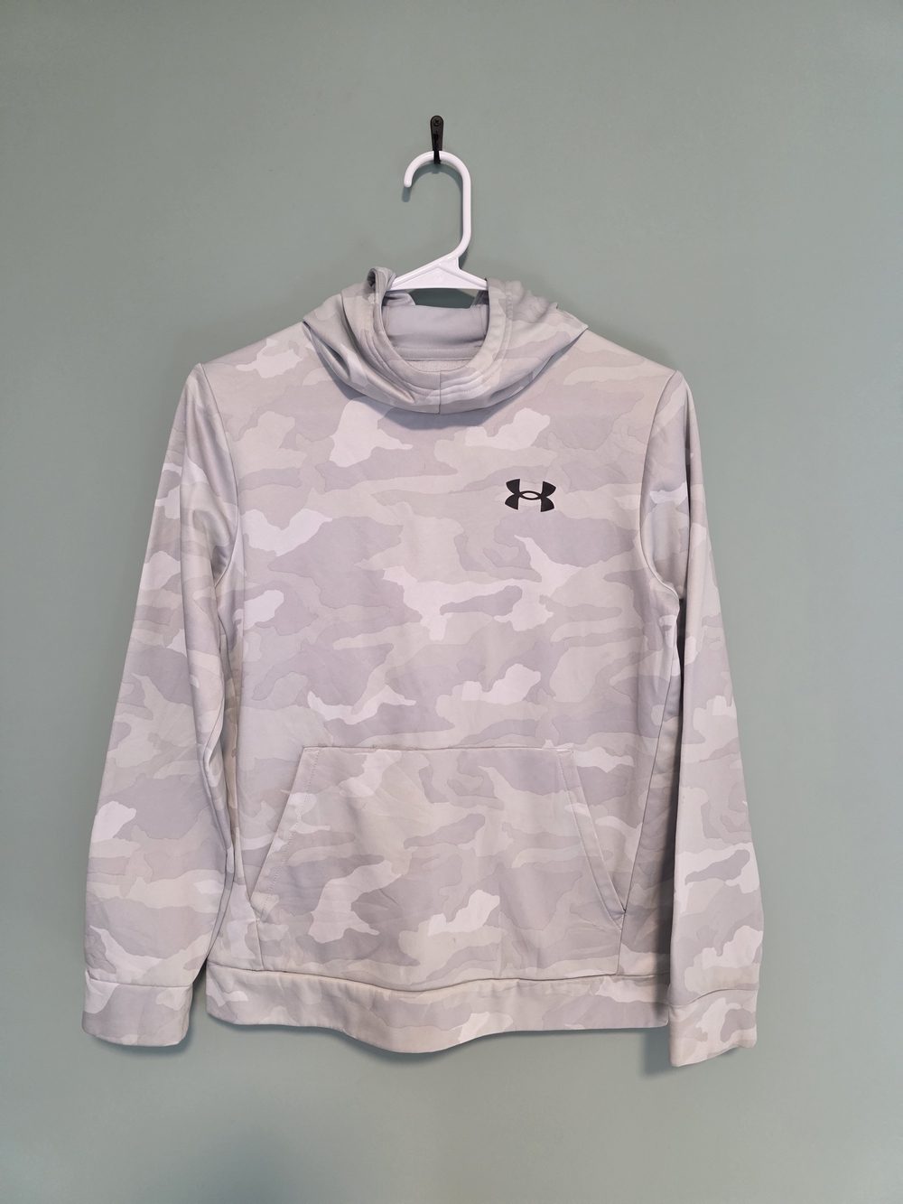 Under Armour Youth Light Gray Camo Pullover Hoodie